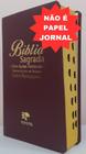 Bíblia sagrada com ajudas adicionais letra hipergigante - capa luxo vinho