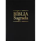 Biblia Sagrada De Aparecida Dourada Preta Média com Ziper