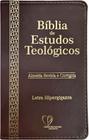 Bíblia Sagrada de Estudos Teológicos RC PU Luxo Marrom