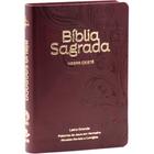 Bíblia Sagrada Floral Harpa Cristã CPAD Letra Grande Versão ARC Palavra de Jesus em Vermelho ARC