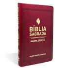 Bíblia Sagrada Harpa Cristã Capa Sintética Flexível Slim Vinho ARC CPAD