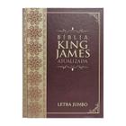 Bíblia Sagrada King James Atualizada Letra Jumbo Capa Dura Arabesco Bordo