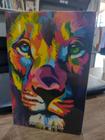 Bíblia Sagrada Leão aquarela com Indice