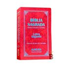 Biblia Sagrada Letra Gigante Luxo Popular - Vermelho - Com Harpa - RC