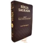 Bíblia Sagrada Masculina/Feminina NVI Letra Hiper Gigante Marrom