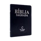 Bíblia Sagrada Naa Slim Pequena Preta Luxo Com Indice dourado