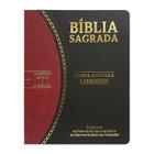 Bíblia Sagrada Slim Grande RC Letra Grande Harpa Avivada e Corinhos Preto e Bordo