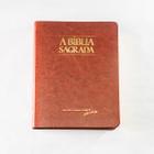 Bíblia Sagrada Slim Média ACF (Almeida Corrigida Fiel) Textus Receptus Letra Normal Capa Caramelo Luxo C/ Índice - SBTB