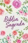 Bíblia Sagrada Textura Floral Nvt Capa Soft Touch Letra Grande Verde