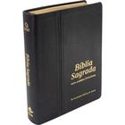 Bíblia Sagrada Versão Nova Almeida Atualizada Capa de Couro Legítimo Letra Gigante cor Preta