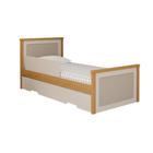 Bicama Infantil Com Auxiliar Bela Cimol MDF Marrom Off White