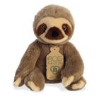 Bicho de pelúcia Aurora ecológico Nation Sloth 24 cm marrom