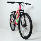 Bicicleta 26 pro-x rustic 21v index - rosa/verde