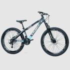 Bicicleta 26 vikingx 21v index - tuff x-30 - preto/azul