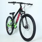 Bicicleta 26 vikingx 21v index - tuff x-44 - preto/verde neon