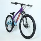 Bicicleta 26 vikingx 21v index - tuff x-44 - roxo/azul