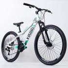 Bicicleta 26 vikingx 21v shimano - tuff x-25 - branco/verde