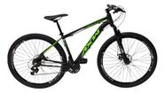 Bicicleta 29 Axw Shimano Freio A Disco 21v Suspensão E Led