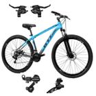 Bicicleta 29 Gti Roma Mtb Aluminio Off Road 21v Shimano Freio à Disco Mecânico Suspensão Confortável