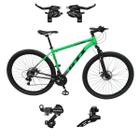 Bicicleta 29 Gti Roma Mtb Aluminio Off Road 21v Shimano Freio à Disco Mecânico Suspensão Confortável