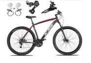 Bicicleta 29 Ksw Xlt Cambio Shimano 24v Freio Hidráulico Garfo Suspensão - Preto/Vermelho/Branco