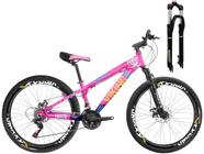 Bicicleta Aluminio Aro 26 VikingX Tuff25 2x9v 18 Velocidades Freio a Disco Hidráulico com Trava no Ombro