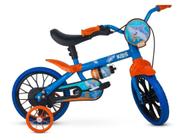 Bicicleta Aro 12 Absolute Passeio Infantil Bike Kids Tubarão Cor Azul/Laranja