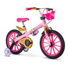 Bicicleta aro 12 Infantil Nathor Bike Princesas Rosa