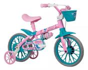 Bicicleta Aro 12 Nathor Charm Rosa/azul C/cesta