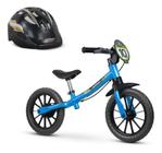 Bicicleta Aro 12 Nathor Sem Pedal + Capacete Preto