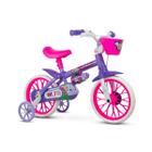 Bicicleta Aro 12 Violet Nathor a Partir de 3 Anos com Rodinhas