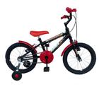Bicicleta Aro 16 Infantil Menino com Rodas de Treinamento Resistente