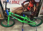 Bicicleta aro 16- infantil verde dinossauro - Léo bike