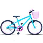 Bicicleta Aro 20 Forss Bella Com Cestinha Azul Bebe