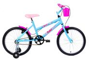 Bicicleta Aro 20 Infantil MTB Girl Com Roda Lateral