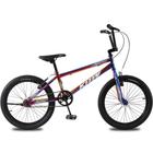 Bicicleta Aro 20 KRW BMX Cross V-Brake Sem Marchas Rainbow