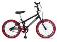 Bicicleta Aro 20 Tipo Cross Free Style Bmx Preta/Vermelho - Ello Bike