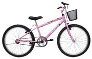 Bicicleta Aro 24 Feminina Mono Saidx Sem Marcha Com Cesta