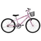 Bicicleta Aro 24 Feminina Mono Saidx Sem Marcha Com Cesta
