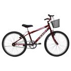 Bicicleta Aro 24 Feminina Mono Saidx Sem Marcha Com Cesta