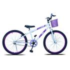 Bicicleta Aro 24 Forss Anny C/ Cesta S/ Marcha - Branco