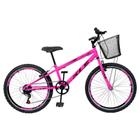 Bicicleta Aro 24 Kls Sport Gold V-Brake Mono 7V Feminina