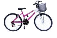 Bicicleta aro 24 onix fem 18m convencional pink