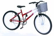 Bicicleta aro 24 onix fem sem marcha convencional vermelho