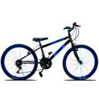 Bicicleta Aro 24 Urbana Forss Spike 18 Marchas Amarelo