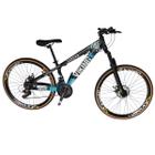 Bicicleta Aro 26 Aluminio Vikingx 21v Freeride Tuff 25 Mtb Freios a Disco Suspensão Dianteira