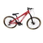 Bicicleta Aro 26 Aluminio Vikingx 21v Freeride Tuff 25 Mtb Freios a Disco Suspensão Dianteira