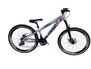 Bicicleta Aro 26 Bike Vikingx 21V Tuff 25 Freio Hidraulico Freerider Quadro Aluminio Suspensão Dianteira