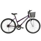 Bicicleta Aro 26 Feminina Athor Model Com Cesta 01 Velocidade