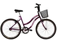 Bicicleta Aro 26 Feminina Beach Sem Marcha Violeta
